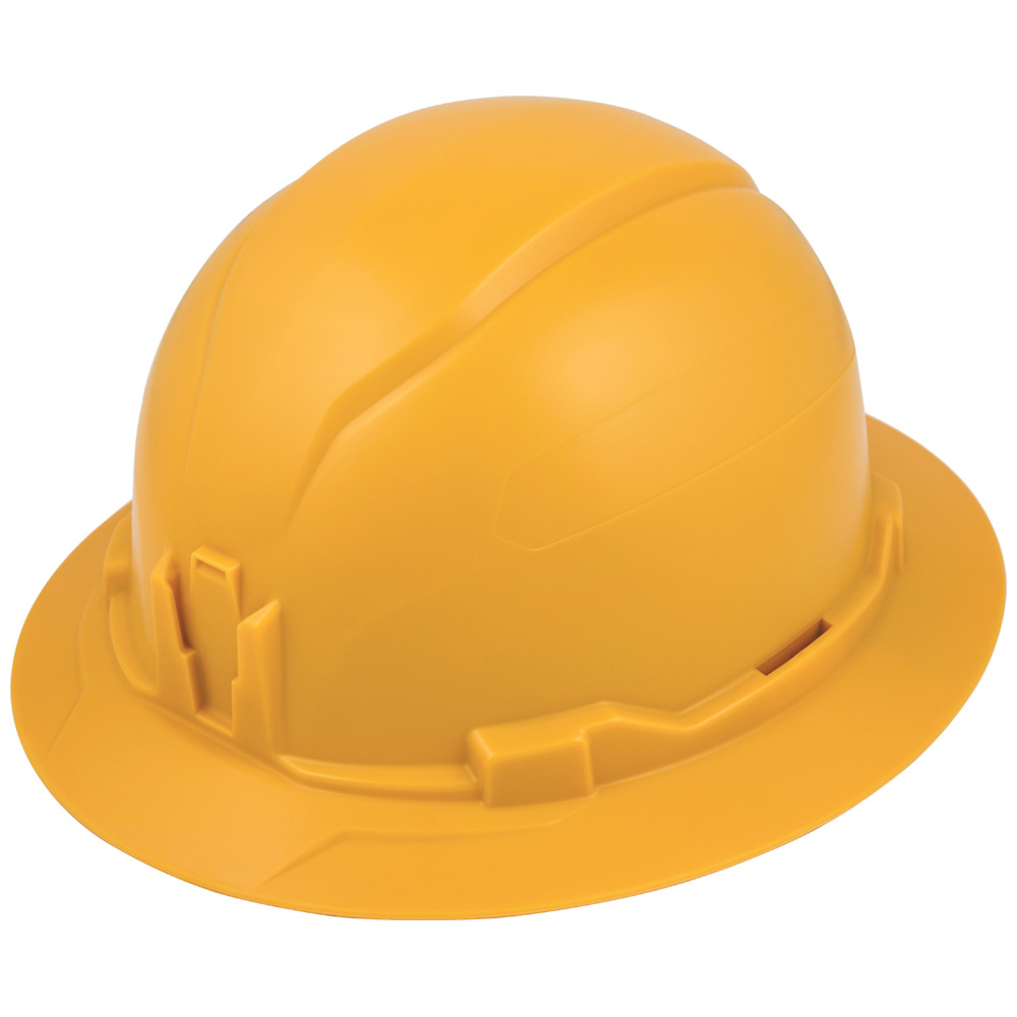 Klein Tools, Hard Hat, Non-Vented, Full Brim Style, Yellow, Model# 60489